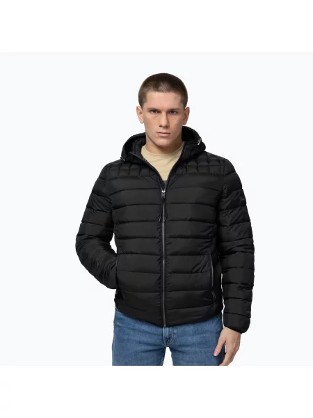 Kurtka zimowa Pitbull Foothill Hooded Padded czarna