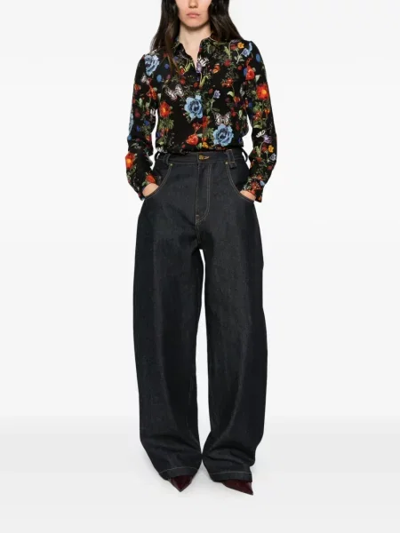 Cămașă Alice + Olivia cu model floral cu imagine negru
