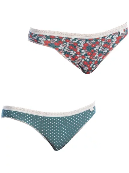 Gaćice Janira s printom zelena