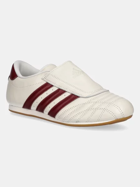 Adidas Originals sneakers din piele Adidas Taekwondo W bej gri