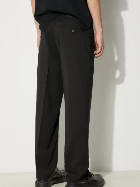 Neil Barrett pantaloni din lana negru