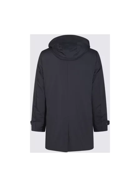 Moorer Parka Puchowa Vido Z Odpinanym Kapturem blau niebieska