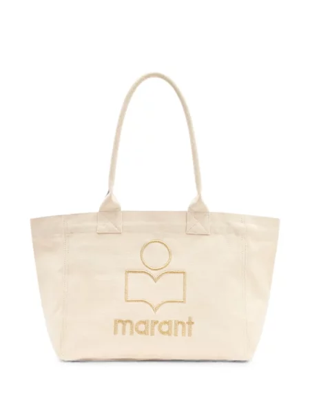 Geantă shopper Isabel Marant cu broderie din canvas