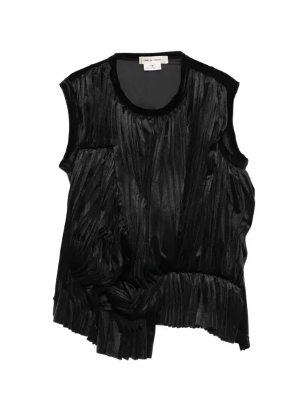 Top Comme Des Garçons bez rukávů černý