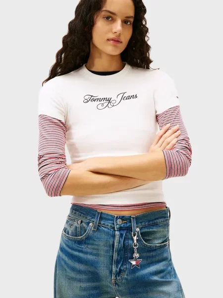 Футболка Tommy Jeans біла