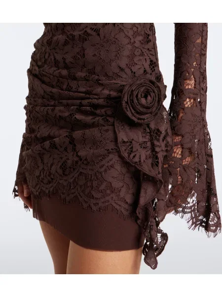Rochie De La Vali din dantelă maro