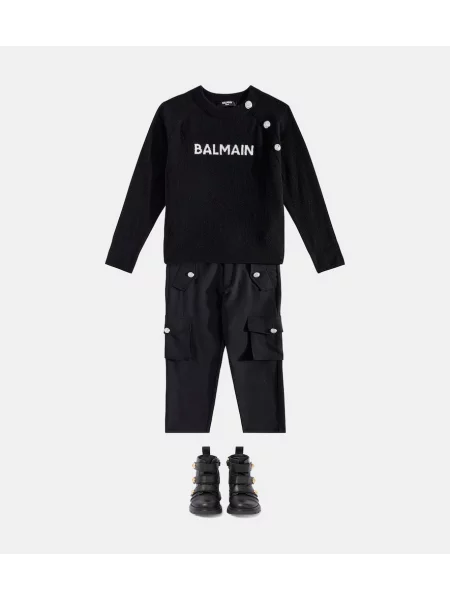 Cargo stiliaus kelnės Balmain juoda