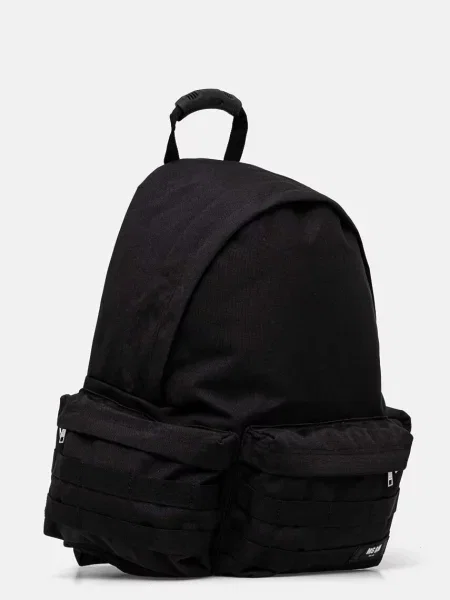 Однотонный большой рюкзак Msgm черный