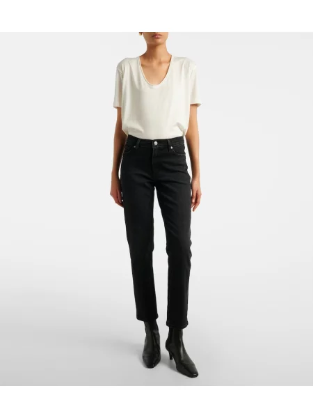 Decupat blugi drepți Frame negru
