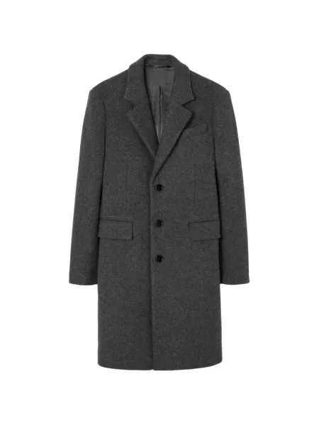 Palton Burberry de lână gri