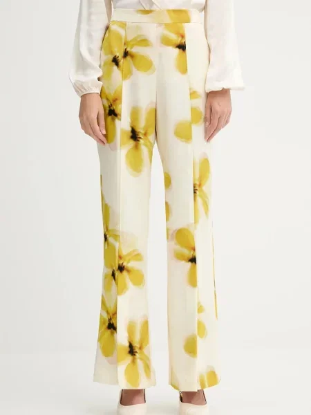 MAX&Co. pantaloni lat high waist bej