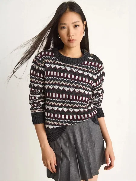 Bianco Lucci Svetr Pullover tmavě šedá