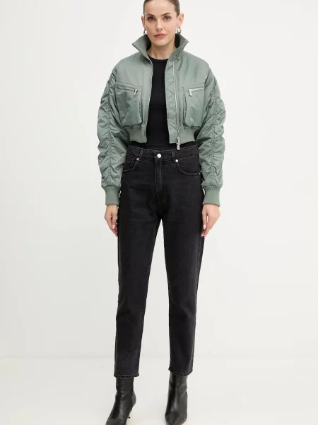 Pinko kurtka bomber zimowa zielony