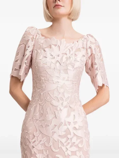 Rochie de satin Gemy Maalouf din satin roz