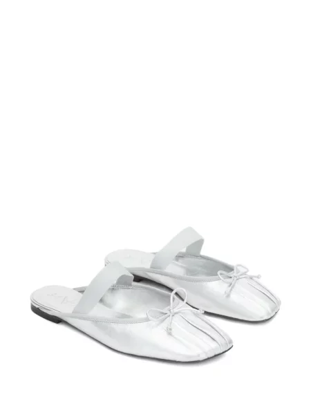 Papuci tip mules 3.1 Phillip Lim cu funde argintiu