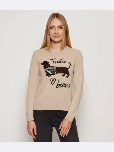 Weekend Max Mara Pulover Nitra bej