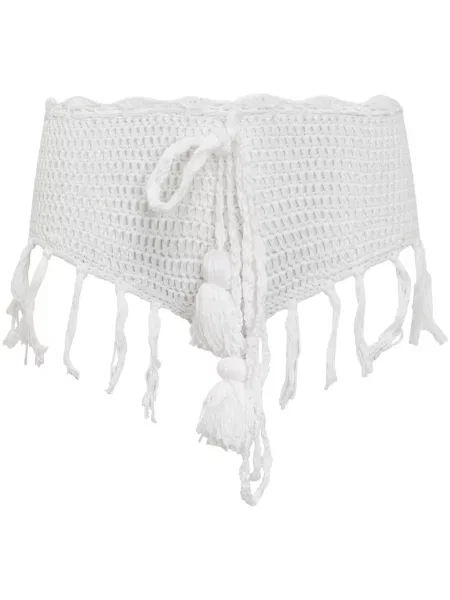 Pantaloni scurți Matimì tricotate alb