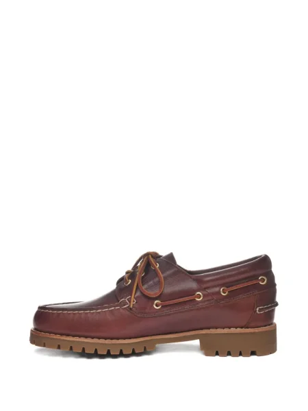 Pantofi loafer Sebago cu șireturi din piele maro