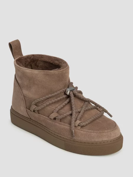 Inuikii śniegowce zamszowe Classic Low brązowy