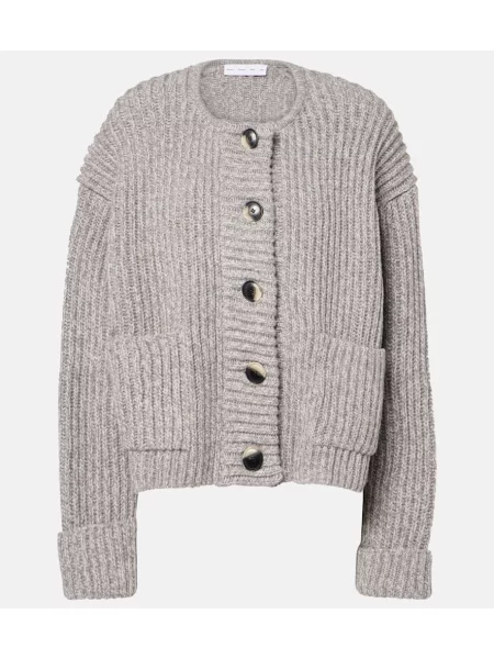 Cardigan Proenza Schouler de lână alb