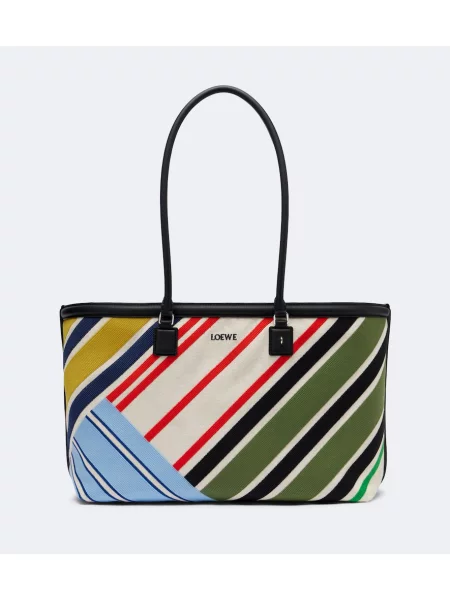 Geantă shopper Loewe cu broderie din canvas