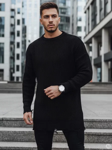 Sweter Dstreet czarny