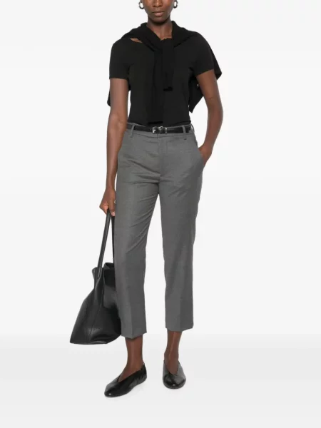 Pantaloni Dondup de lână gri