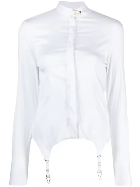 Cămașă Maison Close din poplin alb