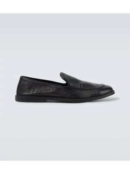 Pantofi loafer George Cleverley din piele negru
