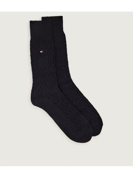 Tommy Hilfiger Șosete cu adaos de lână negru