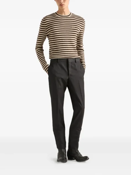Pantaloni Prada de lână gri