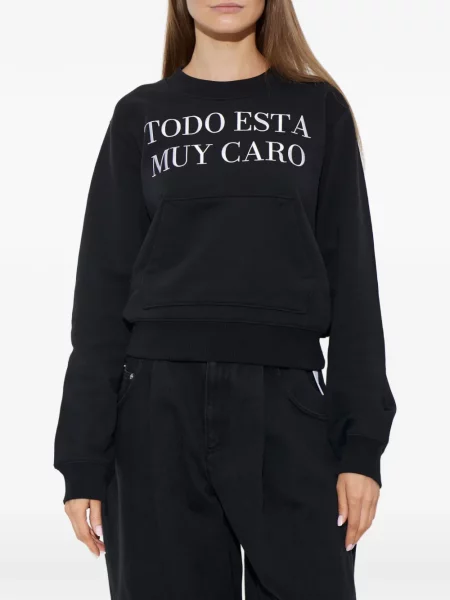 Hanorac Moschino cu broderie negru