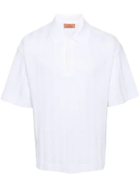 Tricou polo Missoni alb