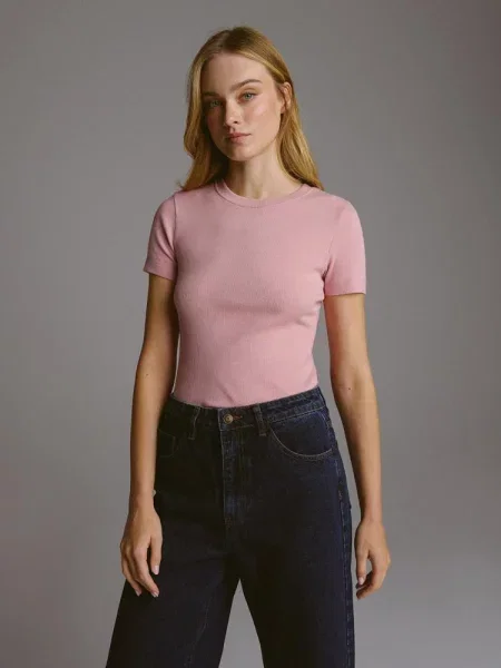 Футболка DIVERSE Nadianka Iii бавовна/віскоза рожевий
