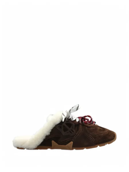 Sneakerși Naked Wolfe din piele de căprioară maro