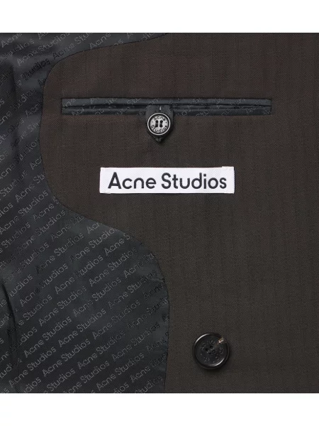 Sacou Acne Studios cu două rânduri de nasturi maro