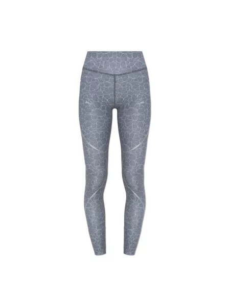 Legginsy Adidas By Stella Mccartney z nadrukiem do biegania szare