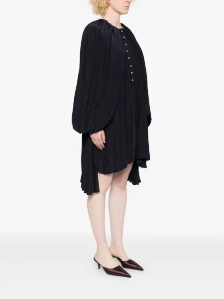 Rochie mini Lanvin plisată de costum violet