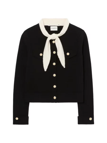 Cardigan Claudie Pierlot tricotate chunky negru