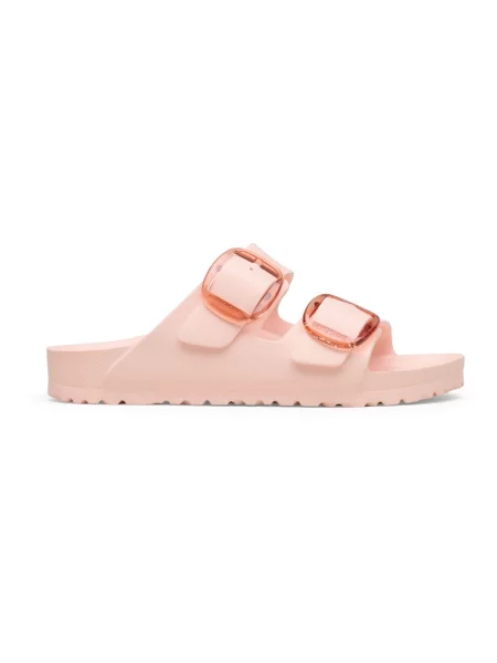 Klapki Birkenstock na sprzączkę różowe