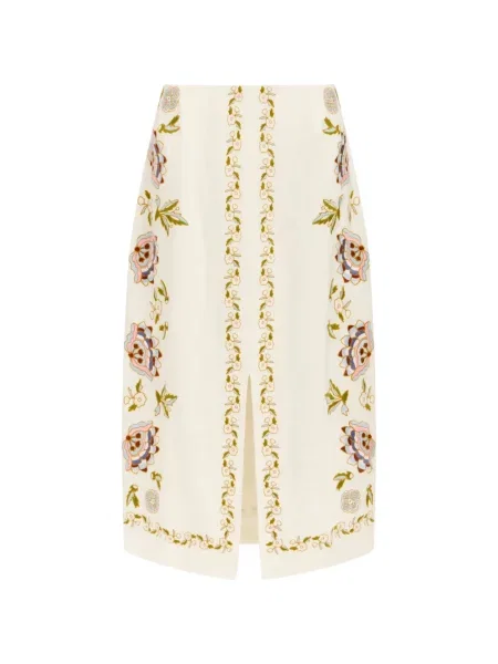 Spódnica z rozcięciem Marie Oliver w kwiatki z nadrukiem
