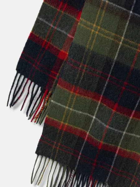 Вовняний шарф Barbour візерунок зелений