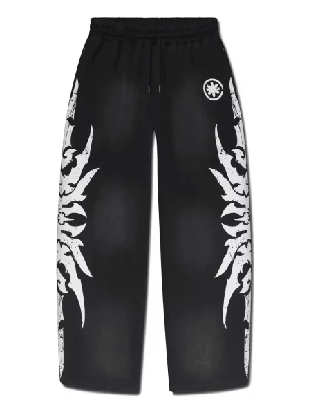 Pantaloni Lostshdws cu imagine negru