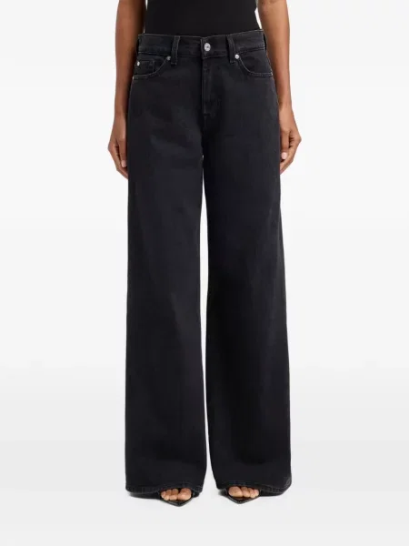 Blugi cu picior larg 7 For All Mankind negru