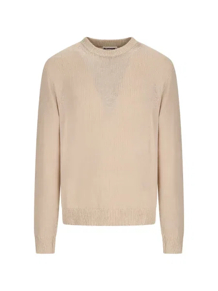 Lung pulover Jil Sander cu decolteu rotund