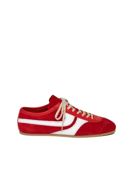 Sneakersy Dries Van Noten zamszowe czerwone