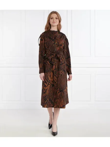 Weekend MaxMara Rochie cu cordon UNIONE maro