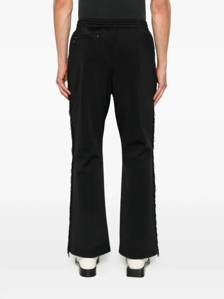 Pantaloni Needles cu franjuri negru