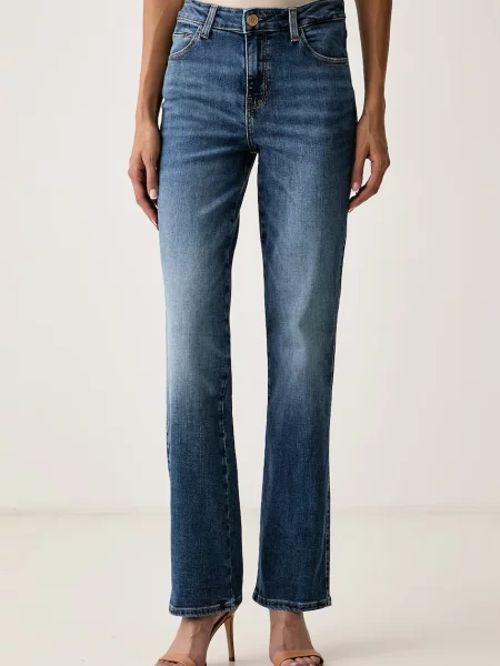 Guess blugi straight pentru femei SEXY STRAIGHT albastru