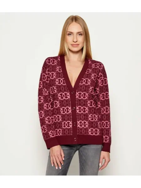 PINKO Cardigan Half Breed Vișiniu bordo